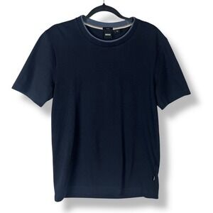 Hugo BOSS Tessler 140 Top Mens Slim Size Medium Textured Streetwear Made In Peru